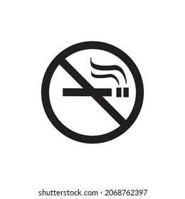 No smoking icon in vector file.
