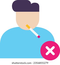 no smoking  Icon Vector Flat Illustration