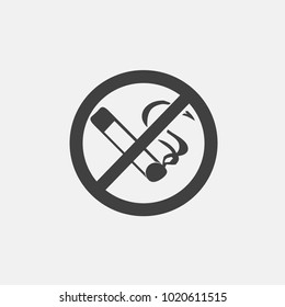 no smoking icon vector. harm icon vector.