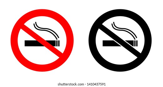 No smoking icon. Vector illustration