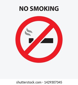 No Smoking Icon Vector Illustration - Vector