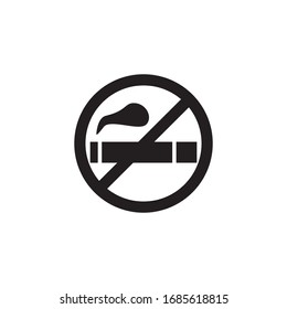 no smoking icon vector illustration. no smoking icon glyph design