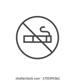 No smoking Icon vector illustration flat