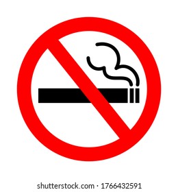 No smoking icon, vector illustration.