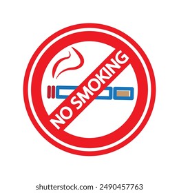no smoking icon vector illustration design template
