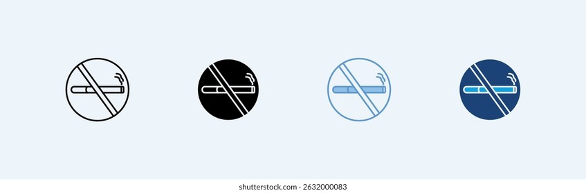 No Smoking icon vector illustration concept
