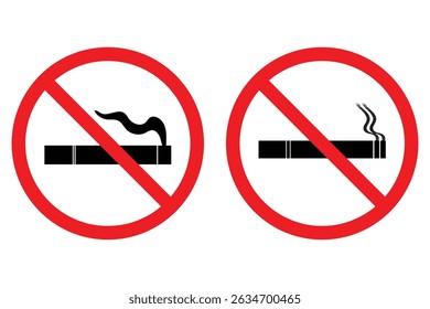 No smoking icon. Vector illustration.