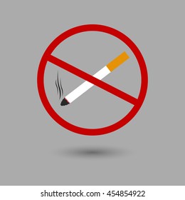 No smoking icon. Vector illustration
