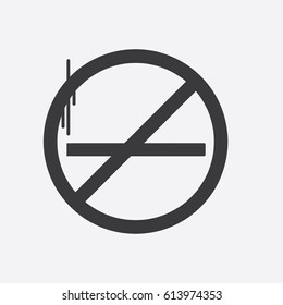 No smoking icon, vector illustration design. Medicine and health care objects.