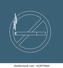 No smoking icon, vector illustration design. Medicine and health care objects.