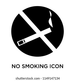 No smoking icon vector isolated on white background for your web and mobile app design, No smoking logo concept