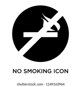 No smoking icon vector isolated on white background for your web and mobile app design, No smoking logo concept
