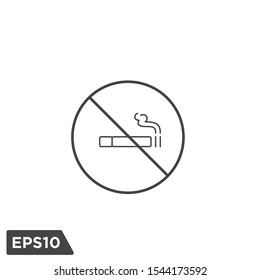 no smoking icon vector logo template