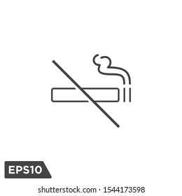 no smoking icon vector logo template