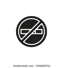 No Smoking icon in vector. Logotype