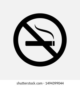 No Smoking Icon - Vector, Sign and Symbol for Design, Presentation, Website or Apps Elements.