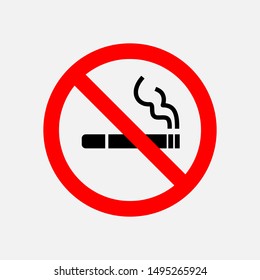 No Smoking Icon - Vector, Sign and Symbol for Design, Presentation, Website or Apps Elements.