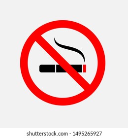 No Smoking Icon - Vector, Sign and Symbol for Design, Presentation, Website or Apps Elements.
