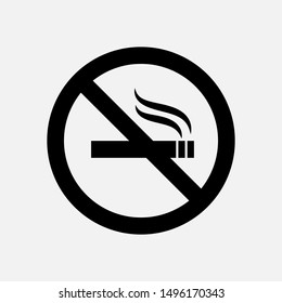 No Smoking Icon - Vector, Sign and Symbol for Design, Presentation, Website or Apps Elements.