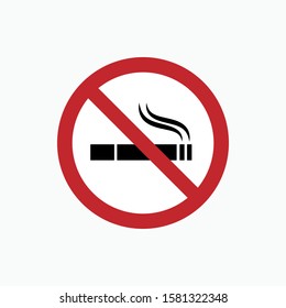 No Smoking Icon - Vector, Sign and Symbol for Design, Presentation, Website or Apps Elements.