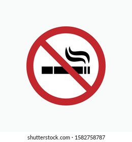 No Smoking Icon - Vector, Sign and Symbol for Design, Presentation, Website or Apps Elements.