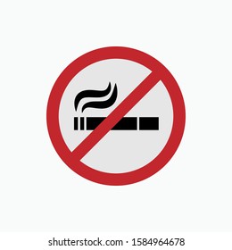 No Smoking Icon - Vector, Sign and Symbol for Design, Presentation, Website or Apps Elements.