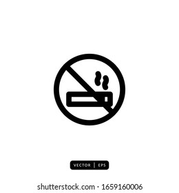 No Smoking Icon Vector - Sign or Symbol