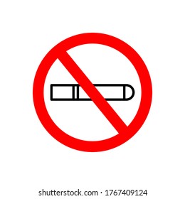 No smoking icon vector sign and symbols