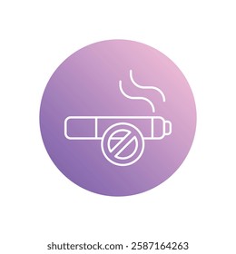 No Smoking icon vector stock illustration