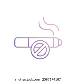 No Smoking icon vector stock illustration