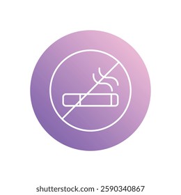 No Smoking icon vector stock illustration