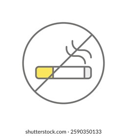 No Smoking icon vector stock illustration
