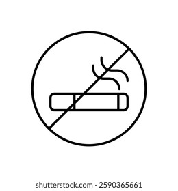 No Smoking icon vector stock illustration