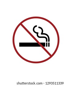 NO SMOKING icon vector. SMOKING symbol. NO SMOKING icon vector. NO symbol. Linear style sign for mobile concept and web design. SMOKING symbol logo illustration. vector graphics - Vector.