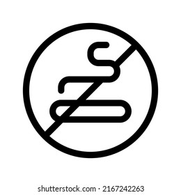 Keine Illustration zum Entwurf eines Vektorsymbol-Rauchens