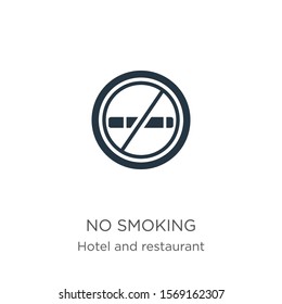 No smoking icon vector. Trendy flat no smoking icon from hotel collection isolated on white background. Vector illustration can be used for web and mobile graphic design, logo, eps10