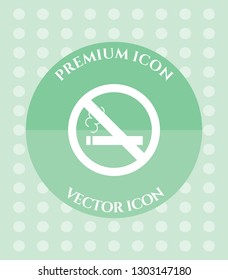 No Smoking Icon for Web. Application, Software & Graphic Design.