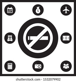 No smoking icon for web and mobile