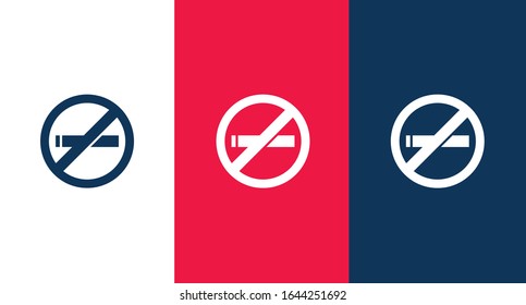 No smoking icon for web and mobile