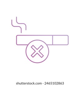 no fumar icono con fondo blanco Vector ilustración de stock
