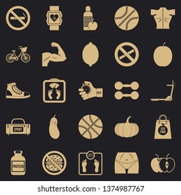 No smoking icons set. Simple set of 25 no smoking vector icons for web for any design