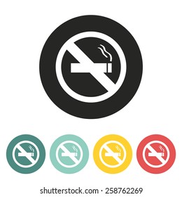 No smoking icon.Vector illustration.