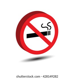 no smoking isometric, vector icons