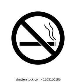 No smoking line vector icon. Stop smoke sign. vector icon Hotel service symbol. vector icon Quality design element. Linear style no smoking icon