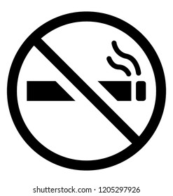 
A no smoking logo to restrict smoking 

