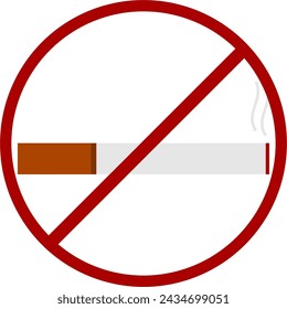 no smoking logo vector icon