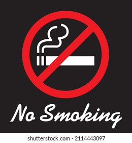 Prohibición de fumar (icono de la marca de no fumar)