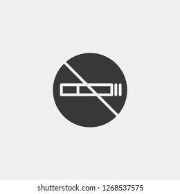 No Smoking Modern Simple Vector Icon