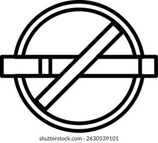 No Smoking New Creative Icon Design Vector
