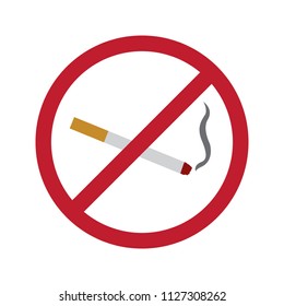 No smoking, smoking not allowed vector icon design